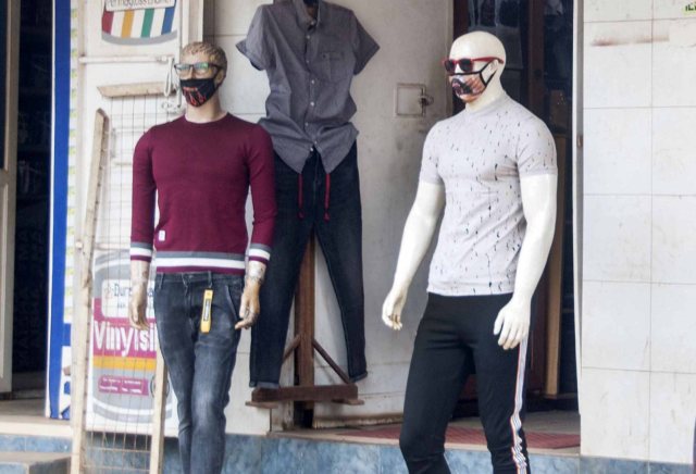 in Mbale where people do not wear masks, mannequins do. PHOTO BY KALUNGI KABUYE